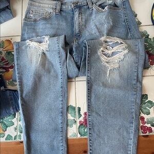 KanCan Light Blue Distressed Skinny Jeans